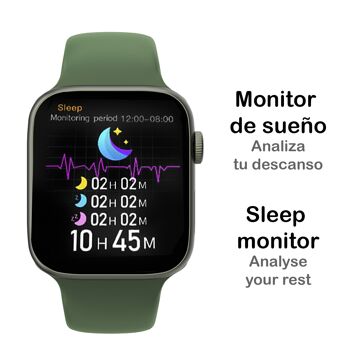Smartwatch KD07 avec moniteur de fréquence cardiaque, de pression artérielle et d'O2. 5 modes sportifs. Appels Bluetooth. DMAK0223C23 5