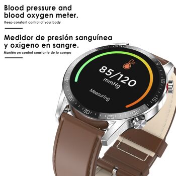 Smartwatch L13 bracelet métal avec mode multisport, moniteur cardiaque, tension artérielle et O2 DMAD0065C00 2