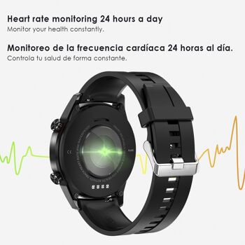 Smartwatch L13 bracelet métal avec mode multisport, moniteur cardiaque, tension artérielle et O2 DMAD0065C00 4