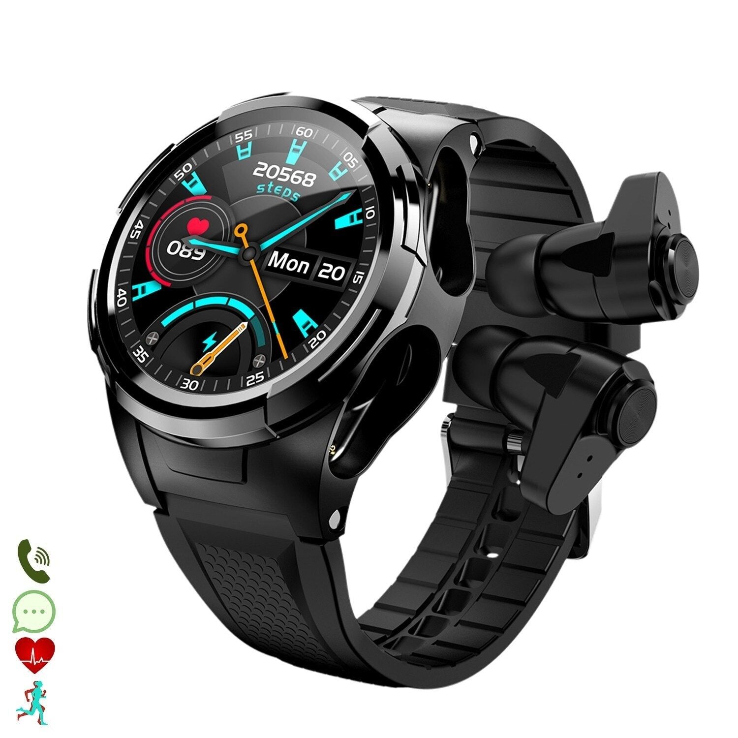 Orologio con clearance cuffie integrate