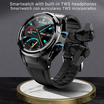 Smartwatch S201 multisport, tension artérielle et O2, avec casque TWS 5.1 intégré DMAD0068C0000 3