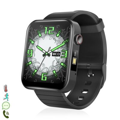 Smartwatch T68+ with thermometer, flashlight, multisport mode, heart monitor and blood pressure. DMAN0017C00