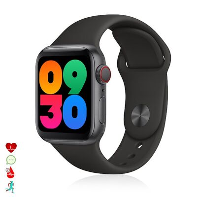 Smartwatch U68 con notificaciones de Apps, monitor de tensión, O2 en sangre y modo multideporte. DMAN0232C00