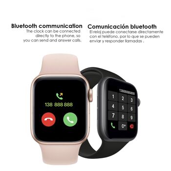 Smartwatch U78T avec appels bluetooth, température corporelle, moniteur cardiaque et mode multisport DMAD0181C00 4