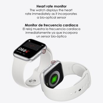 Smartwatch U78T avec appels bluetooth, température corporelle, moniteur cardiaque et mode multisport DMAD0181C96 3