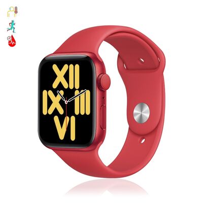 Smartwatch X8 Max avec numéroteur et appels Bluetooth, thermomètre corporel, moniteur de fréquence cardiaque et de pression artérielle. DMAH0148C50