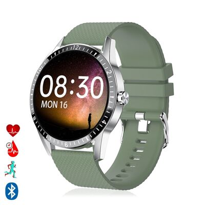 Smartwatch Y20 multideportivo con monitor cardiaco, sumergible, dial personalizable. DMAD0069C23