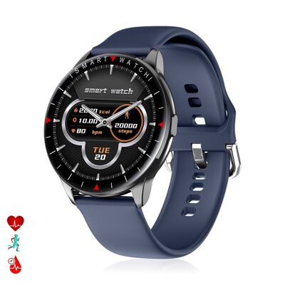 Smartwatch Y90 con 8 modalità sportive, O2 e monitor della pressione sanguigna. Notifiche con messaggio sullo schermo. DMAL0003C32