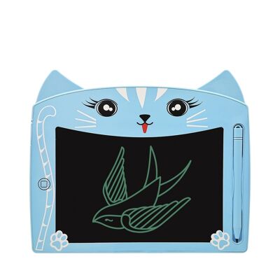 8-inch LCD writing and drawing tablet, Kitten design. Portable, with erasure lock. DMAN0148C31