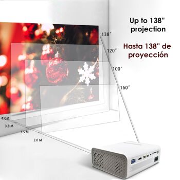 Vidéoprojecteur YG520. 800x480. 50 à 130 pouces. Comprend une télécommande. DMAF0145C01 3