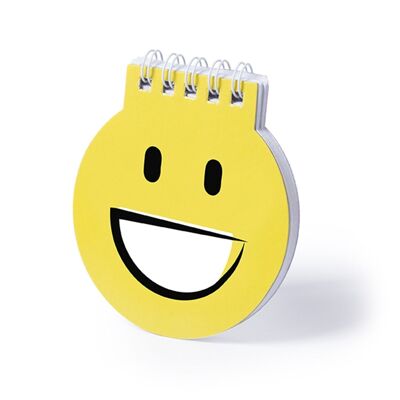 Winlon, Notizbuch mit Smiley-Emoji-Design. 40 glatte Blätter. DMAK0048C01