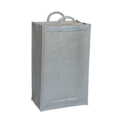 XL-jute bag blue gray