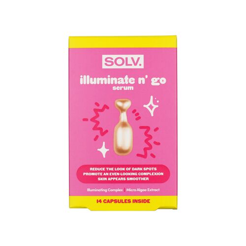 SOLV. Illuminate n' go Serum 14 Capsules