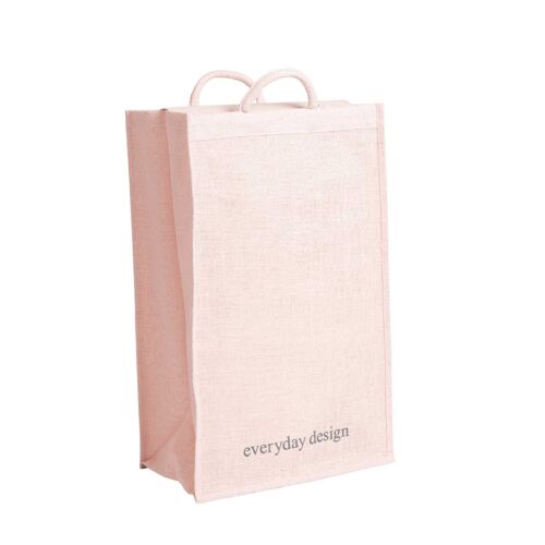XL-jute bag light pink