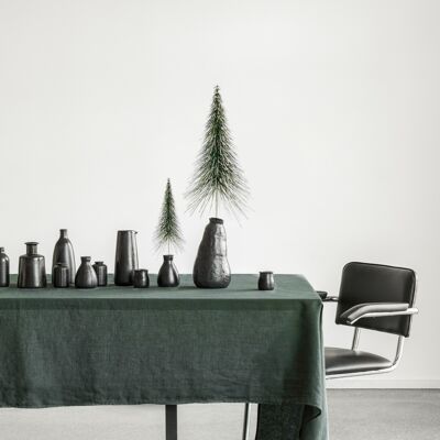 Linen Tablecloth Forest green (250x145 cm)