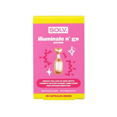 SOLV. Illuminate n' go Serum 28 Capsules