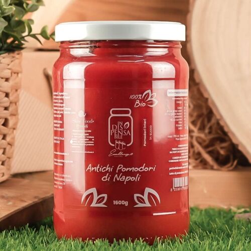 Antichi Pomodori di Napoli BIO Interi in Succo 1600g