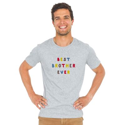 BEST BROTHER EVER COLORED WAF HEATHER GRAY TSHIRT