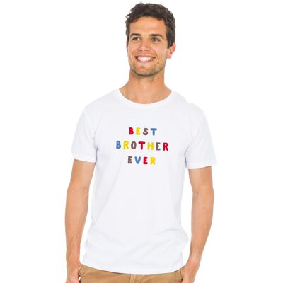 WHITE BEST BROTHER EVER COLORED WAF TSHIRT