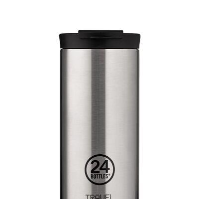 Reisebecher | Gebürsteter Stahl - 600 ml