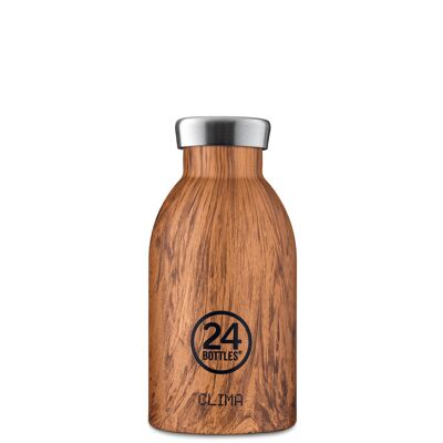 Klimaflasche | Sequoia-Holz - 330 ml