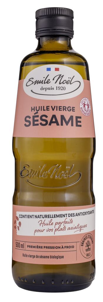 Huile Vierge de Sésame Equitable 1/2L Bio 1