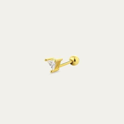 Ornella Gold Earring - Mint Flower -