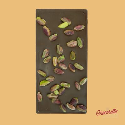 Tavoletta Cioccolato Fondente con Pistacchio Intero 100gr