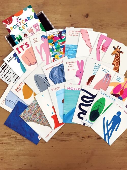Postcards (Gift Boxed) - Funny Set of Postcards - 24 Designs (Set 2)