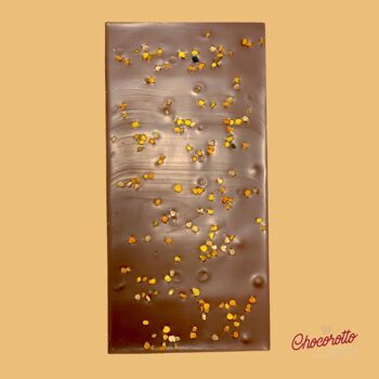 Tablette de Chocolat au Lait au Pollen 100gr