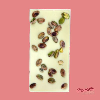 White Chocolate Bar With Whole Pistachio 100gr