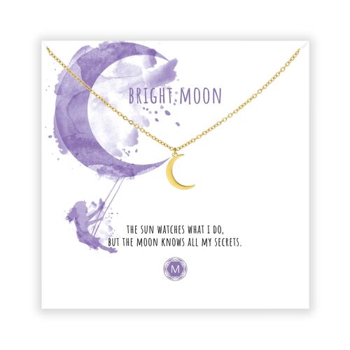 BRIGHT MOON Necklace Gold