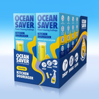 OceanSaver Kitchen Degreaser EcoDrop confezione da 12 - Citrus Kelp