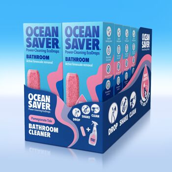 Paquet de 12 EcoDrop pour salle de bain OceanSaver - Marée grenade 1