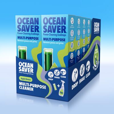 Pack de 12 EcoDrop multiusos de Apple OceanSaver - Apple Breeze