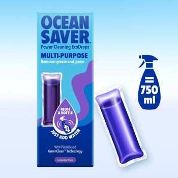 OceanSaver Multipurpose Lavande EcoDrop 12 pack 2