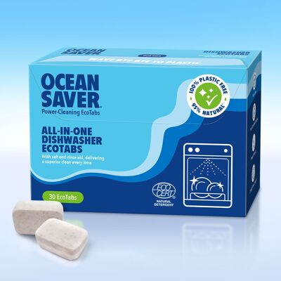 OceanSaver All-in-One-Geschirrspüler EcoTabs 30 Stück x 12