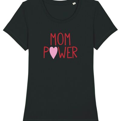 Tshirt noir mom power mpt