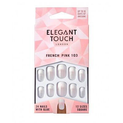 False nails Color Nails French Pink 103