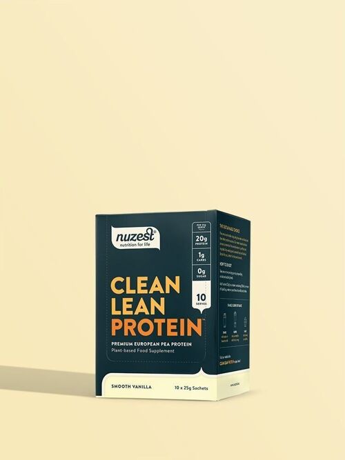 Clean Lean Protein Sachets - Box of 10 x 25g sachets - Smooth Vanilla