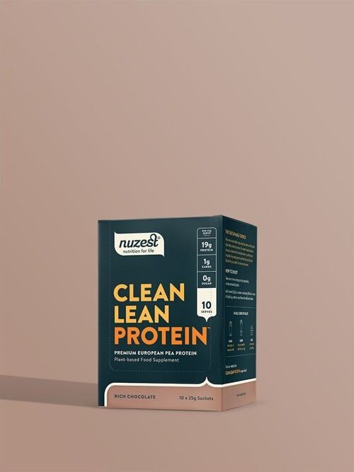 Clean Lean Protein Sachets - Box of 10 x 25g sachets - Rich Chocolate