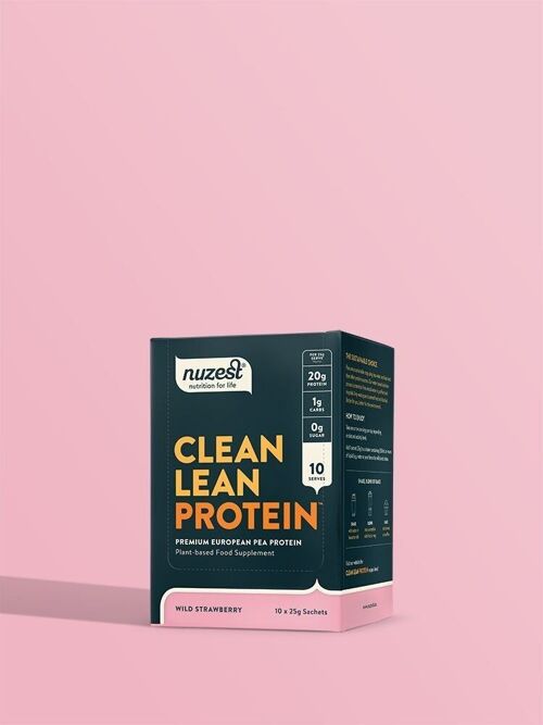 Clean Lean Protein Sachets - Box of 10 x 25g sachets - Wild Strawberry
