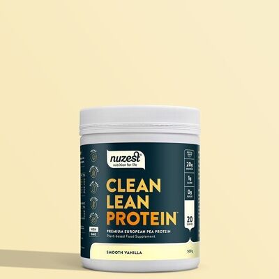 Sauberes mageres Protein - 500 g (20 Portionen) - Glatte Vanille