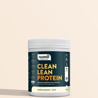 Clean Lean Protein - 500g (20 Servings) - Coffee Coconut + MCTs
