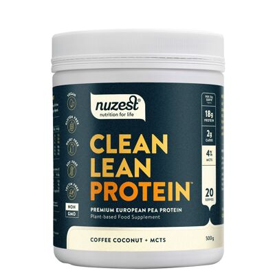 Clean Lean Protein - 500 g (20 porzioni) - Café Noix de Coco + MCT