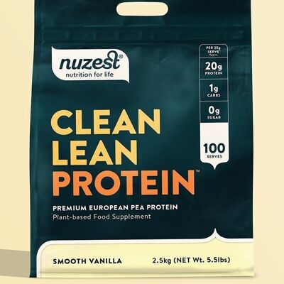 Clean Lean Protein - 2,5 kg (100 porciones) - Vainilla suave