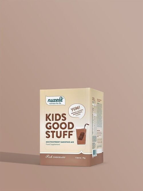Kids Good Stuff - Box of 10 (10 Servings) - Rich Chocolate