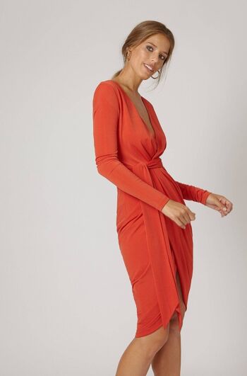 Iconiques de la robe rouge brique Leti 1