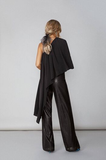 Pantalon Ari noir à micro-sequins · Lady B · 3