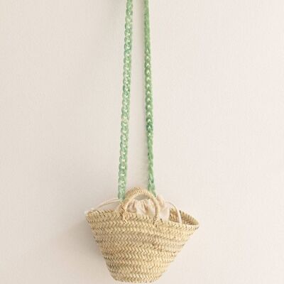 Green Natural Straw Basket Ipanema